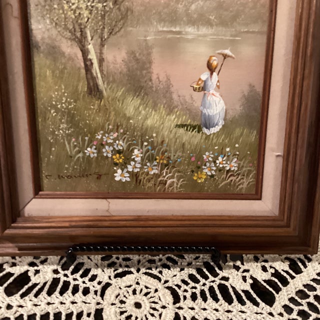 Folk Art Oil Painting by Charles Manning For Sale - Image 4 of 5