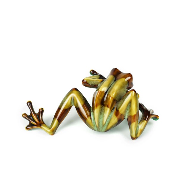Late 20th Century Ceramic Frog Figurines Model - 2 Pieces For Sale - Image 11 of 12