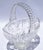 Rustic European 1960s West Germany Handmade Crystal Bride Princess Basket Etched 24% Lead Crystal Glass For Sale - Image 3 of 13