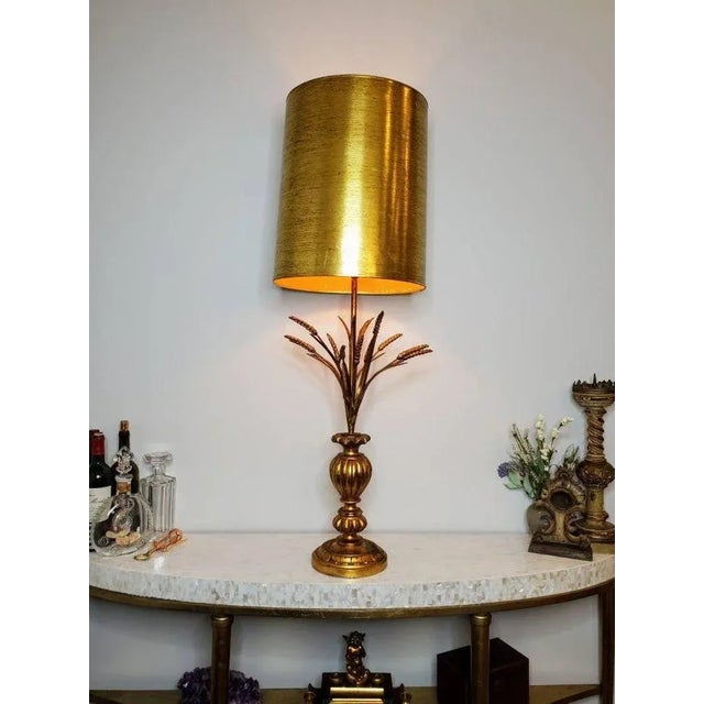 Large Mid Century Modern Hollywood Regency Table Lamp For Sale - Image 9 of 11