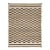 Modern Moroccan Style Checkerboard Wool Rug in Natural Ivory and Chocolate Brown For Sale