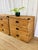 Vintage Pair of Woven Rattan Chest on Chest Dressers Boho Chic Campaign Style For Sale - Image 11 of 15