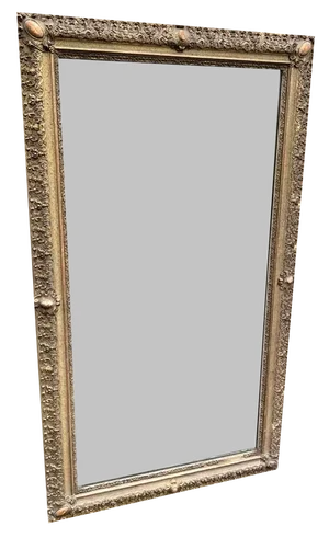 Large Antique French Gilt Framed Mirror, 19th Century