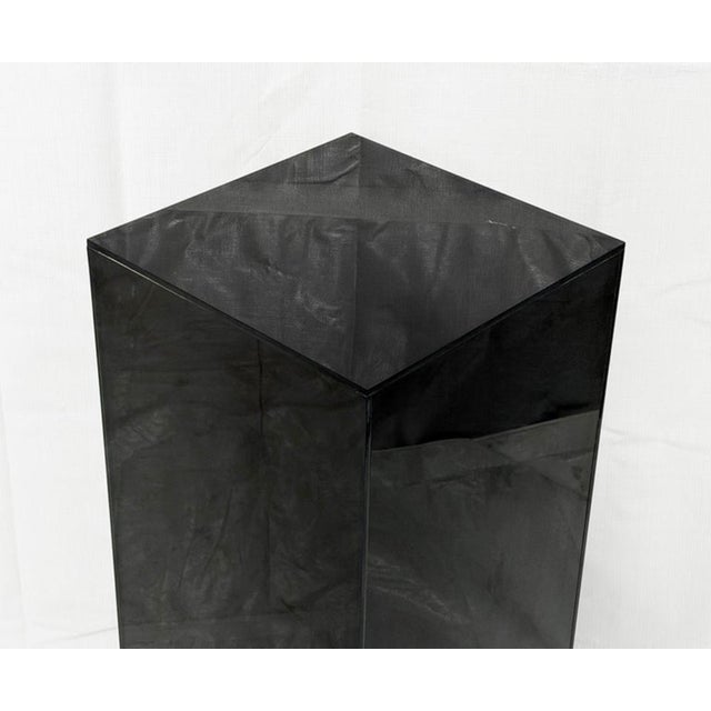 Plastic Charles Hollis Jones Signed 1978 Smoked Lucite Pedestal Display Column For Sale - Image 7 of 14