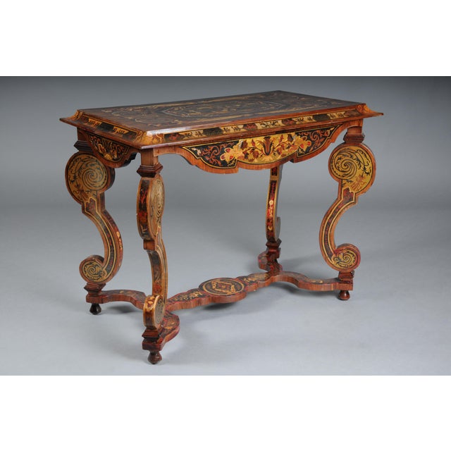 Boulle Inlaid Table in Wood For Sale - Image 6 of 18