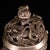 Metal Vintage Silver-Plated Bronze Incense Burner With Dragon Lid - Asian Censer For Sale - Image 7 of 8