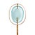 1960s Brass and Black Lacquered Metal Frame Floor Lamp with Marble Base and Glass in the style of Fontana Arte, 1960s For Sale - Image 5 of 6