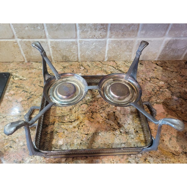 Vintage Sheridan Chafing Dish Stand For Sale - Image 12 of 12