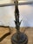 Metal Forged Iron Table Lamp in Antique Finish For Sale - Image 7 of 10