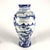 White and Blue Ceramic Vase from Vinci, 1976 For Sale - Image 4 of 6