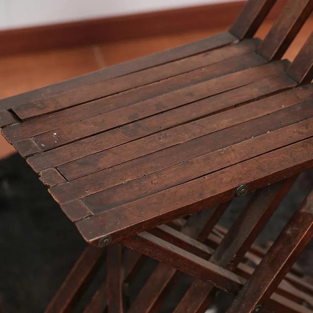 Set of Folding Chairs, 1900s For Sale - Image 3 of 4
