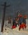19th Century Soldiers in a Winter Scene, Signed Oil on Wood, For Sale - Image 4 of 8