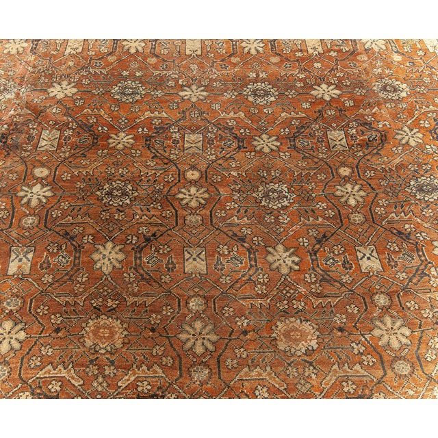 Oversized Antique Persian Bibikabad Rug For Sale - Image 4 of 7