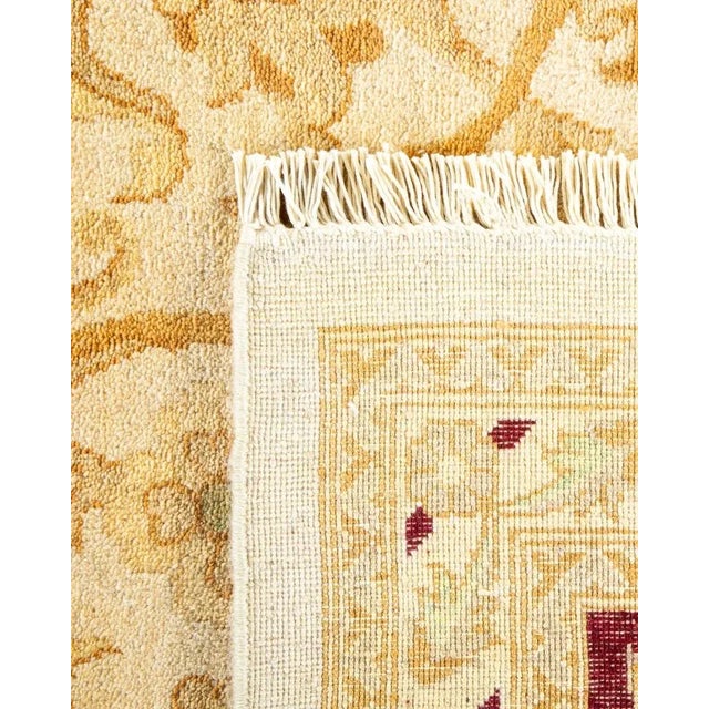 2000 - 2009 Eclectic, One-of-a-Kind Hand-Knotted Area Rug in Ivory, 9' 1" x 12' 1" For Sale - Image 5 of 8