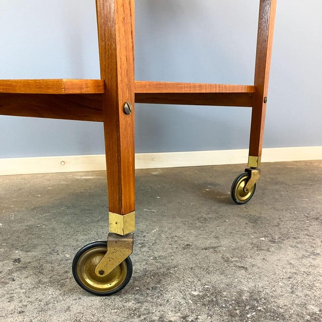 Serving Trolley in Teak, 1960s For Sale - Image 6 of 9
