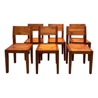 Teak Dining Chairs, Set of 6 For Sale