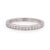 Tiffany & Co. platinum half-circle band set with 15 round brilliant diamonds in a channel setting, totaling approximately...