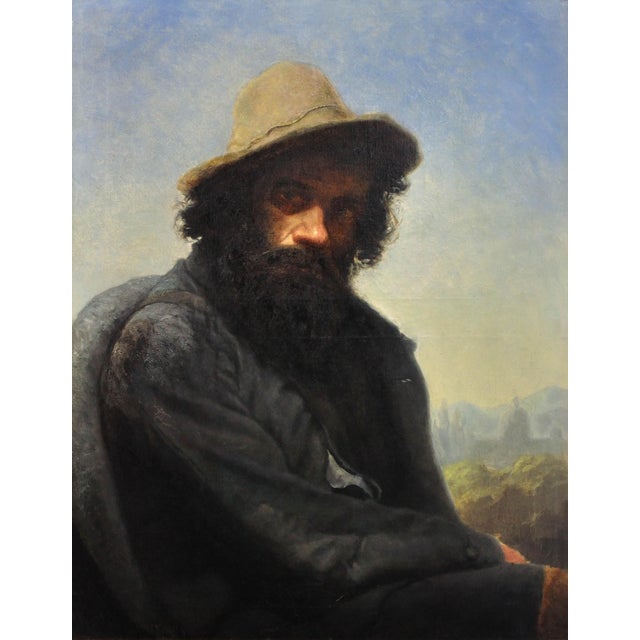 Albin Mattenheimer. German ( b.1823 - d.1875 ). Self Portrait, Munich 1875. Oil On Canvas. Signed & Dated Lower Left....