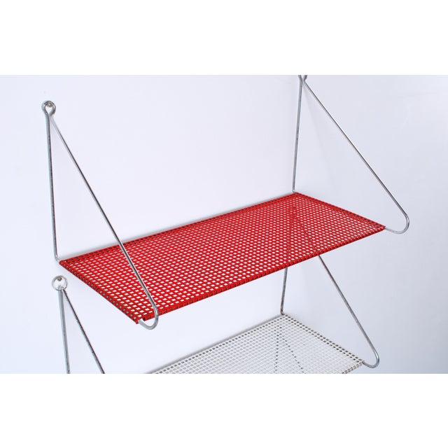 Perforated Metal Wall Racks from Pilastro, 1950s, Set of 3 For Sale - Image 13 of 17