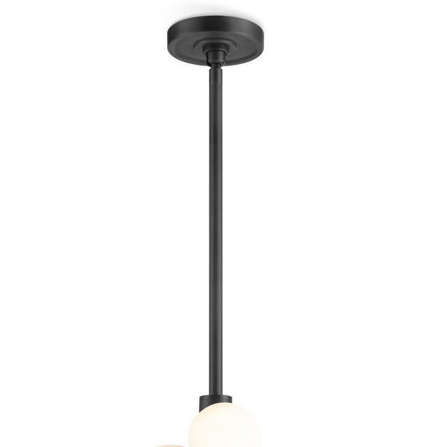 Contemporary Regina Andrew Styx Alabaster Orbs Vertical Pendant, Oil Rubbed Bronze For Sale - Image 3 of 5