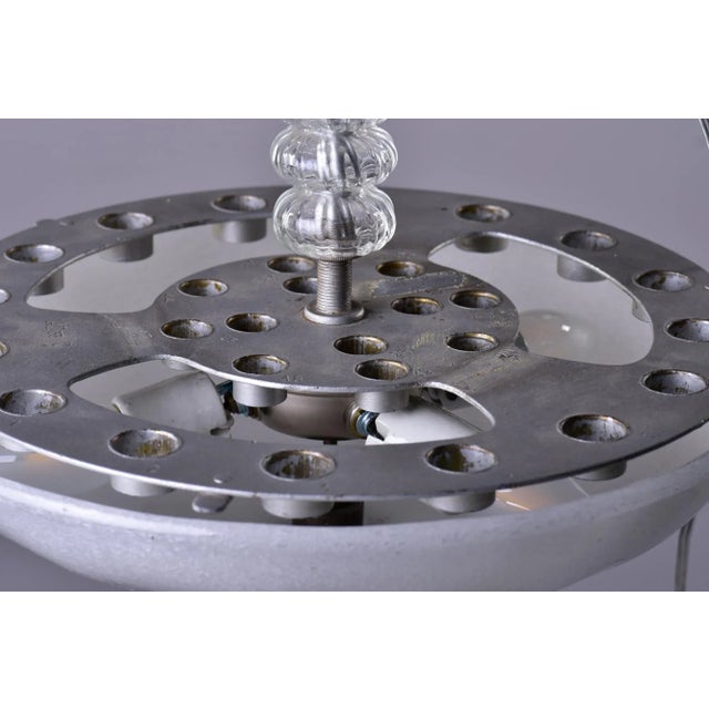 Glass Fancy Murano Glass Art Deco Chandelier For Sale - Image 7 of 13