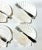 1970s Seashell Appetizer Plates & Forks – Coastal Set of 6 For Sale - Image 4 of 10