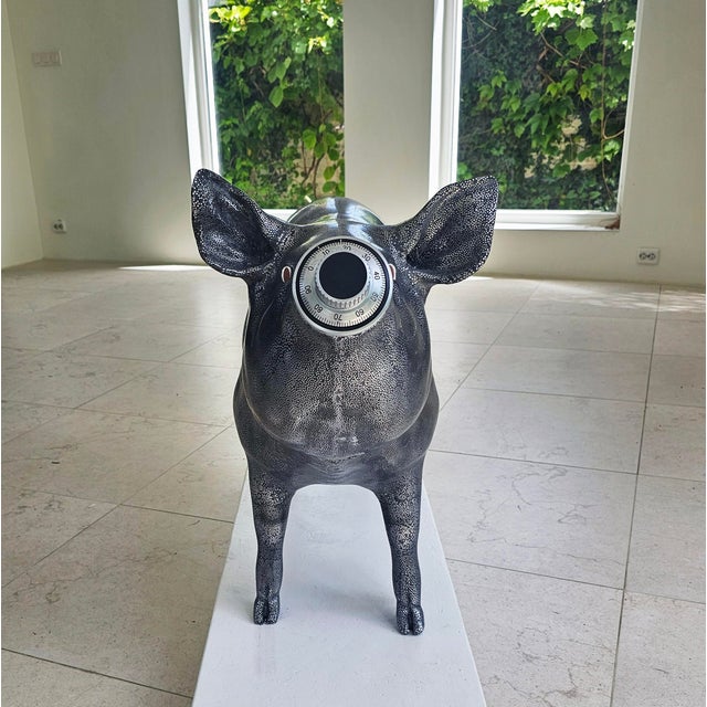 Greedy Pig in Heavy Metal by Jan Paul For Sale - Image 9 of 18