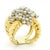 Vintage 18k Gold Diamond Bombe Cocktail Ring, 3.75 Carats, Size 7 For Sale - Image 9 of 14