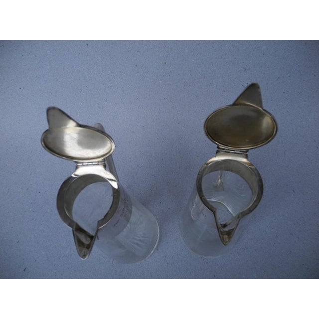 800 Silver Wine Decanters by Wilhelm Binder, 1890s, Set of 2 For Sale - Image 14 of 18