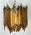 Vintage Tom Greene Brutalist Torch Cut Brass Chandelier For Sale In West Palm - Image 6 of 12