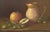 Fruit and Jug, 1920s, Ceramic & Linen, Framed For Sale - Image 3 of 6