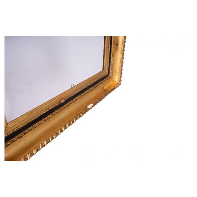 Antique Gilded Frame with Carvings, Early 1900s For Sale - Image 12 of 13