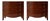1940s Federal Style Bowfront Mahogany Chests by New York Nahon Furniture - Pair For Sale
