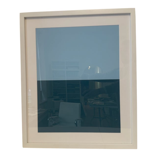 Contemporary Framed Pencil & Paper Color Study, Blue/Teal by Gen Sohr For Sale