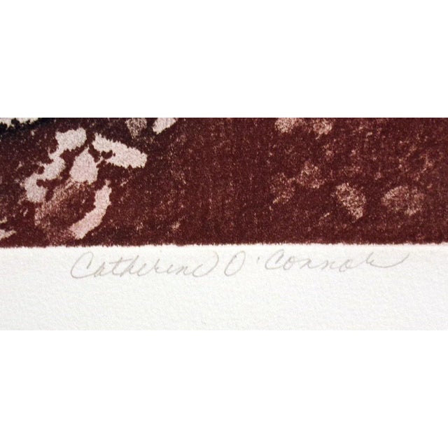 Catherine Ruane O'Connor "Olympia II" Signed Numbered Etching Pine Trees For Sale - Image 4 of 5