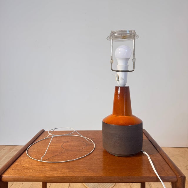 Vintage Ceramic Table Lamp from Lehmann Keramik, 1970s For Sale - Image 4 of 9