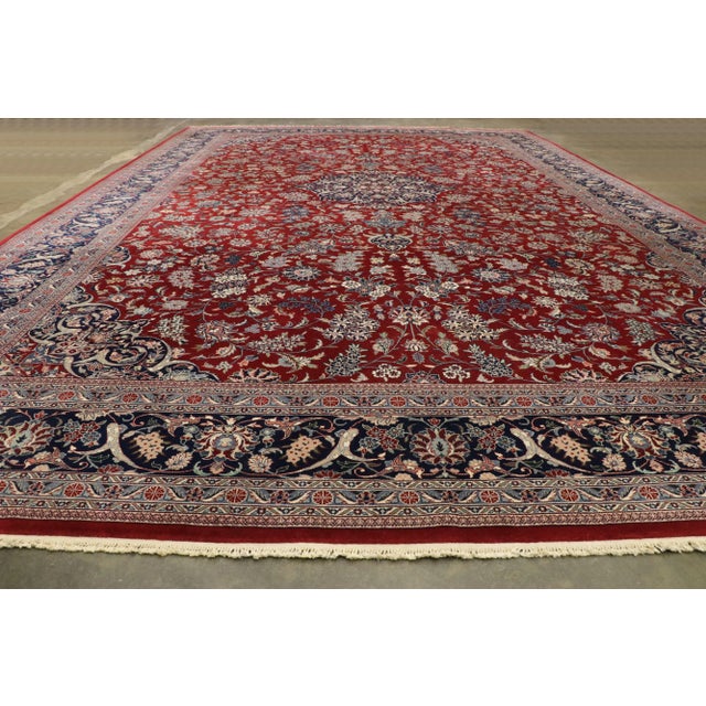 Textile Vintage Persian Tabriz Rug - 11'11 x 17'11 For Sale - Image 7 of 9