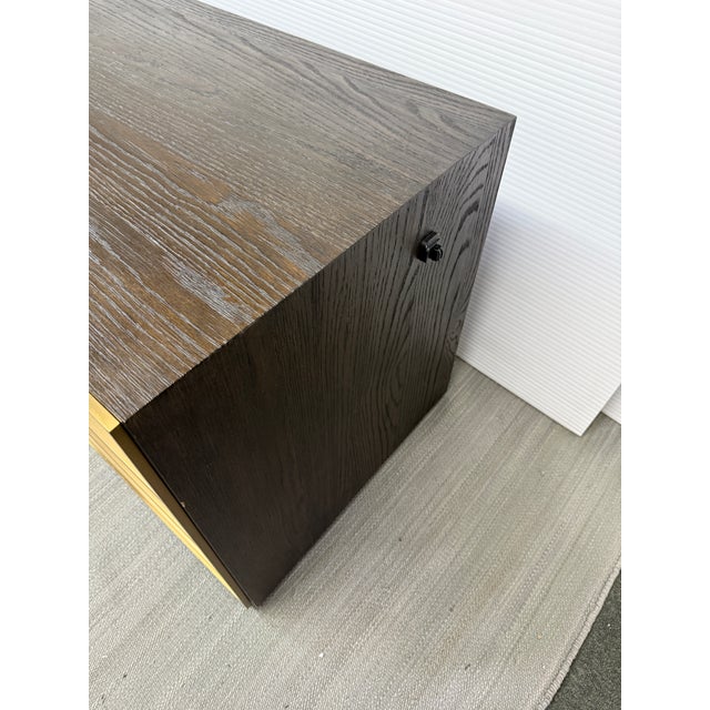 Brown Restoration Hardware Closed Calvin Nightstands, Pair For Sale - Image 8 of 12