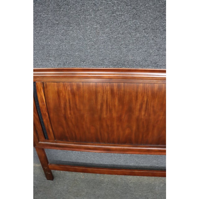 Late 20th Century Contemporary Mahogany King Headboard For Sale - Image 5 of 9