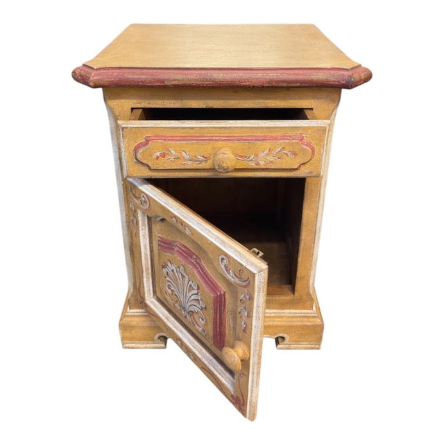 2020s Italian Lacquered, and Hand Painted Nightstands For Sale - Image 5 of 6
