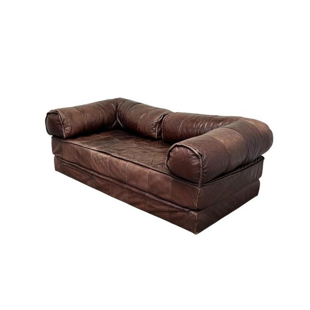 Vintage Leather Sofa or Daybed, 1970s For Sale - Image 16 of 16