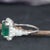Green 3Ct Dazzling Emerald Ring With Earth Mined Diamonds: Solid 14k Gold, Oval 11x9mm, Size 6.75 For Sale - Image 8 of 8