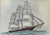 Original 1979 Pair of Nautical Clipper Ship Paintings in Pen, Ink, & Watercolor For Sale - Image 6 of 9