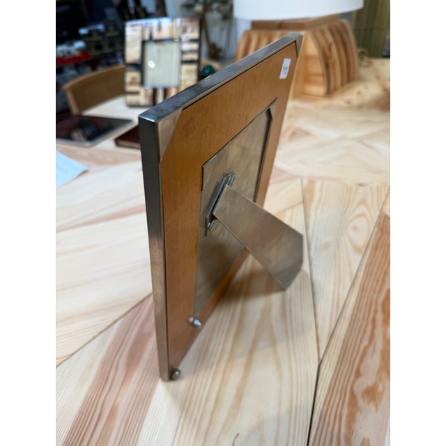 Modern Vintage Horn and Metal Picture Frame For Sale - Image 3 of 6