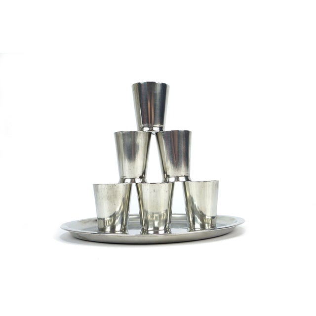 Bauhaus Liqueur Set by Karl Raichle, 1930s For Sale - Image 13 of 17