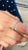 French Modern Style Diamond With Claws 18k Gold Wedding Band Size 7 For Sale - Image 9 of 16
