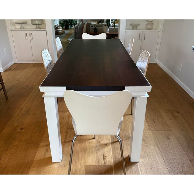 Contemporary "Girder Dining Table" Wenge Steel Table by Ben Schmitt For Sale - Image 3 of 6