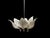 Murano Six Leaf Handblown Murano Glass Chandelier by Franco Luce 1970's For Sale - Image 4 of 14