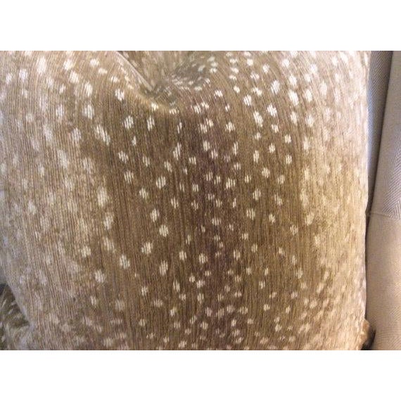 Contemporary Antelope Chenille Pillow For Sale - Image 3 of 5