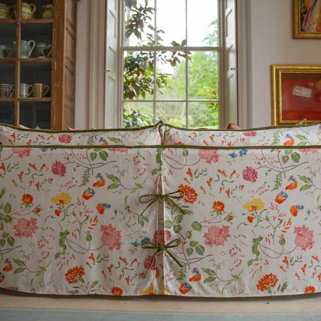 Sophie Conran Coco 2.5 Seater Sofa with Contrast Welt Knife Edge Cushion in Andrew Martin Wildwood Ivory For Sale - Image 9 of 9